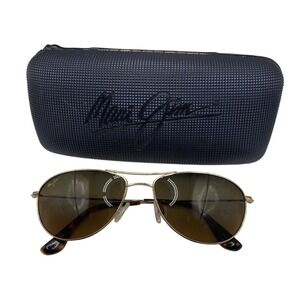 Maui Jim Baby Beach MJ-245-16 Sunglasses Gold Bronze 56-18-120 Titanium